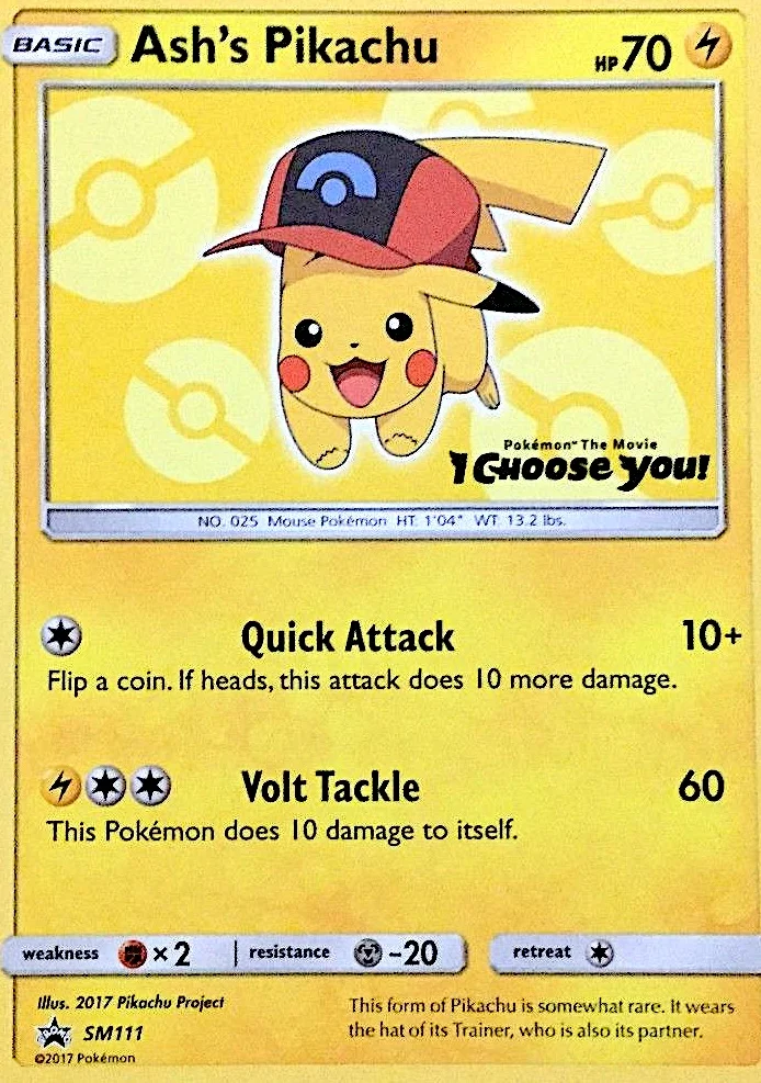Ash's Pikachu · SM Black Star Promos