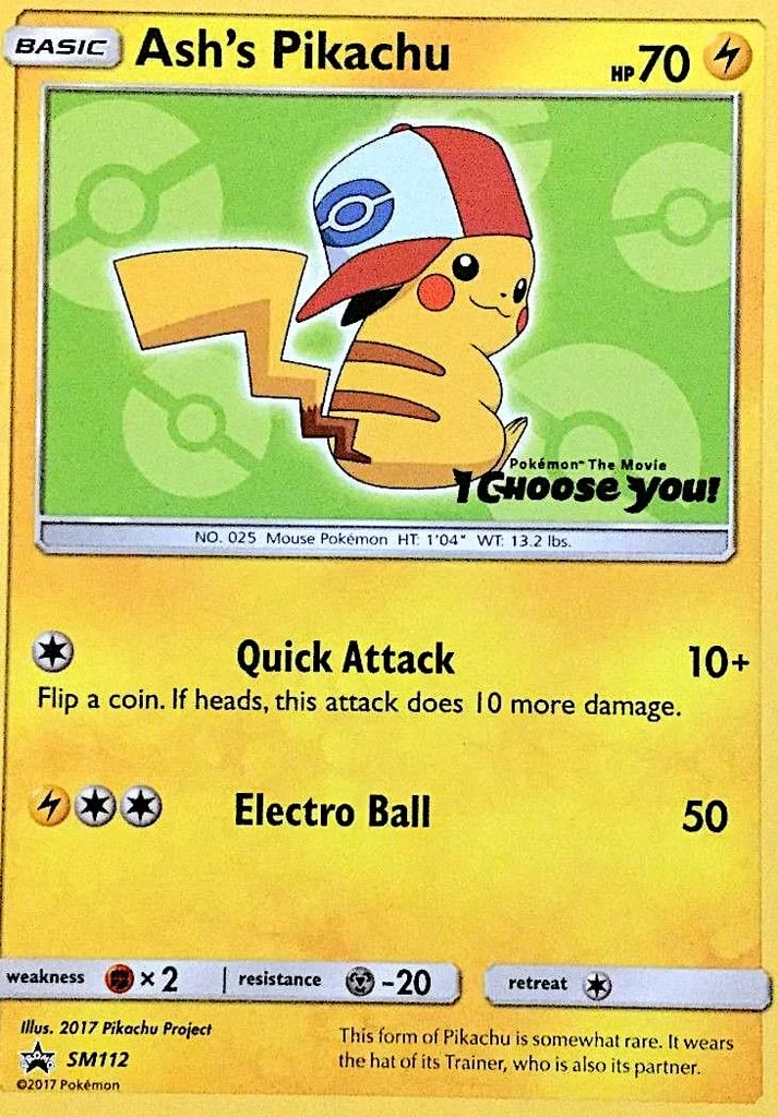Ash's Pikachu · SM Black Star Promos