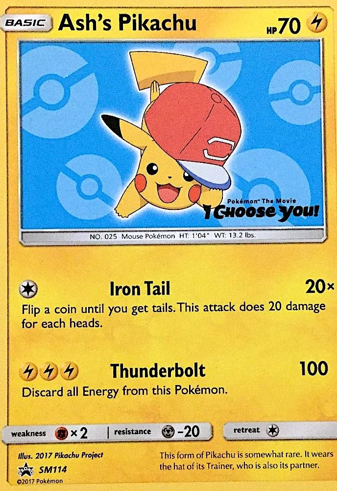 Ash's Pikachu · SM Black Star Promos