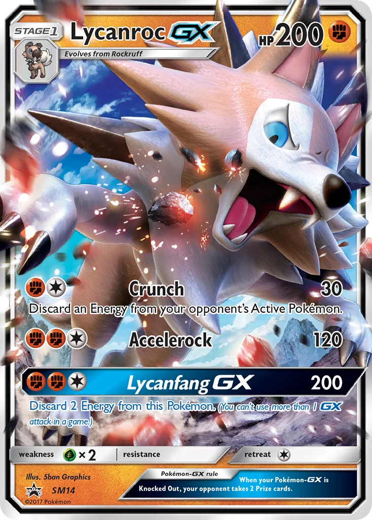 Lycanroc-GX · SM Black Star Promos