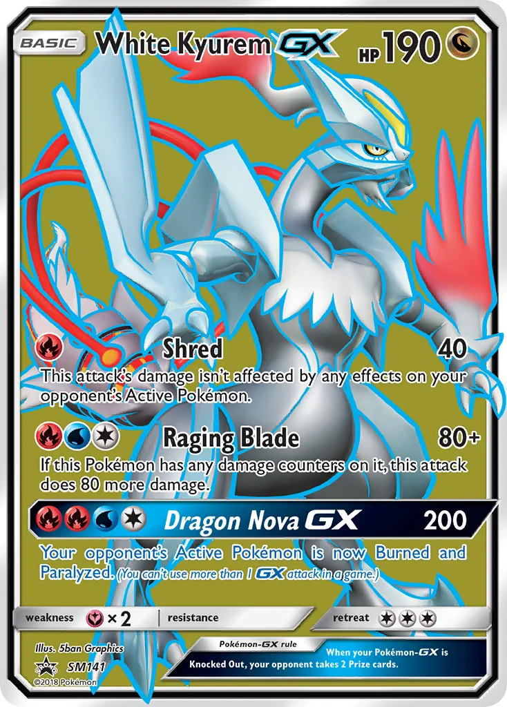 Kyurem Branco GX · Sol e Lua Promos