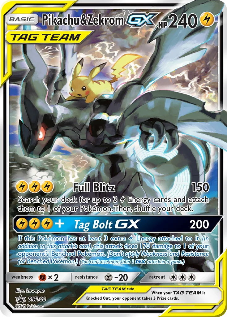 Pikachu & Zekrom-GX · SM Black Star Promos