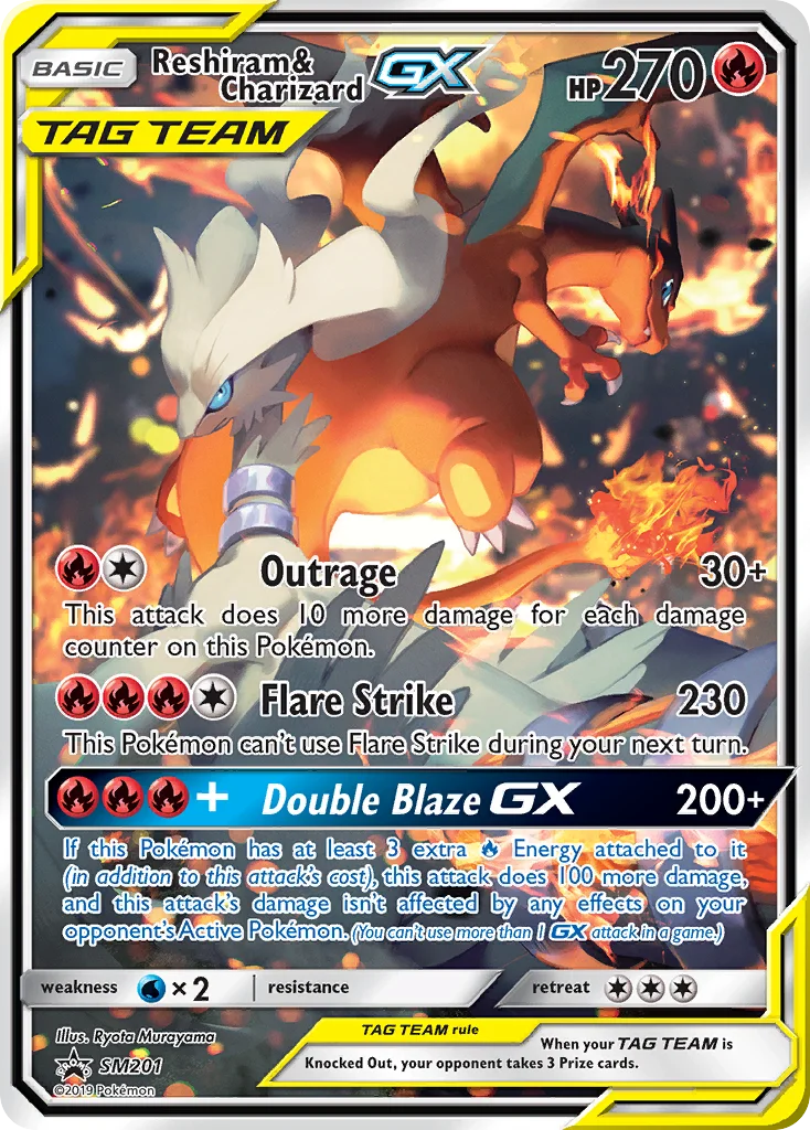 Reshiram & Charizard-GX · SM Black Star Promos