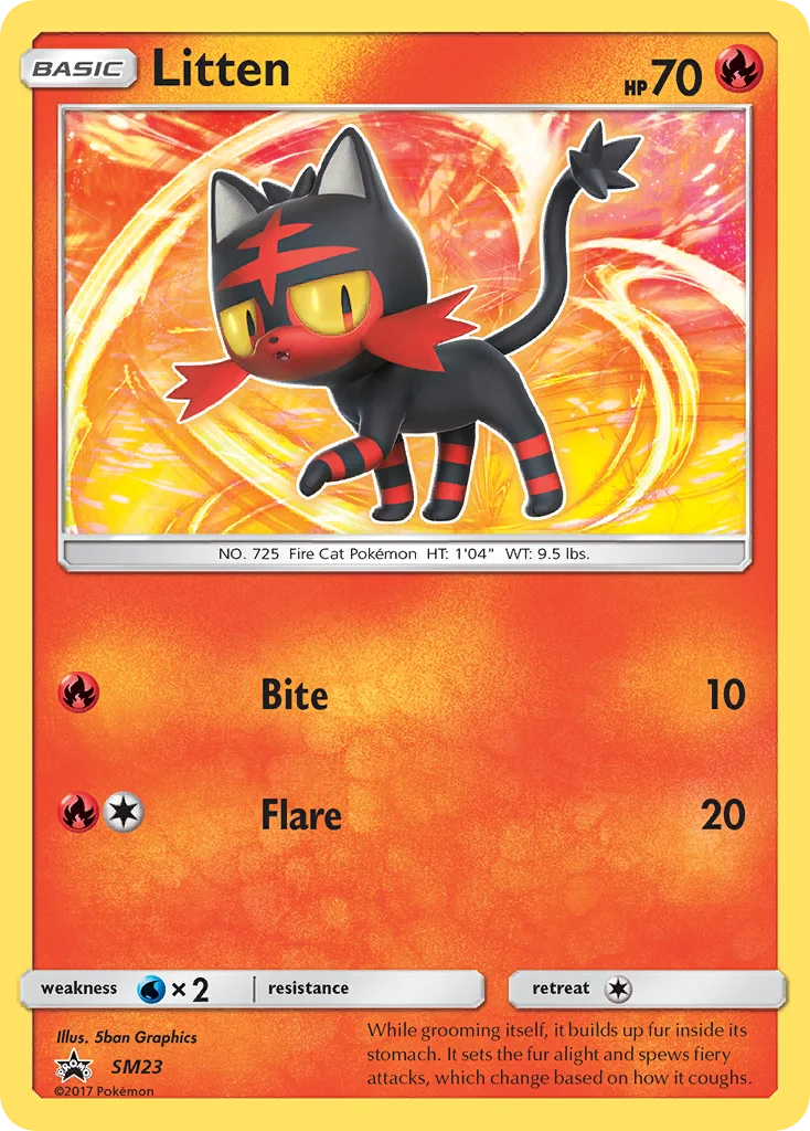Litten · SM Black Star Promos