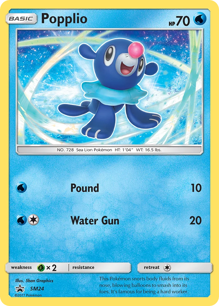 Popplio · SM Black Star Promos
