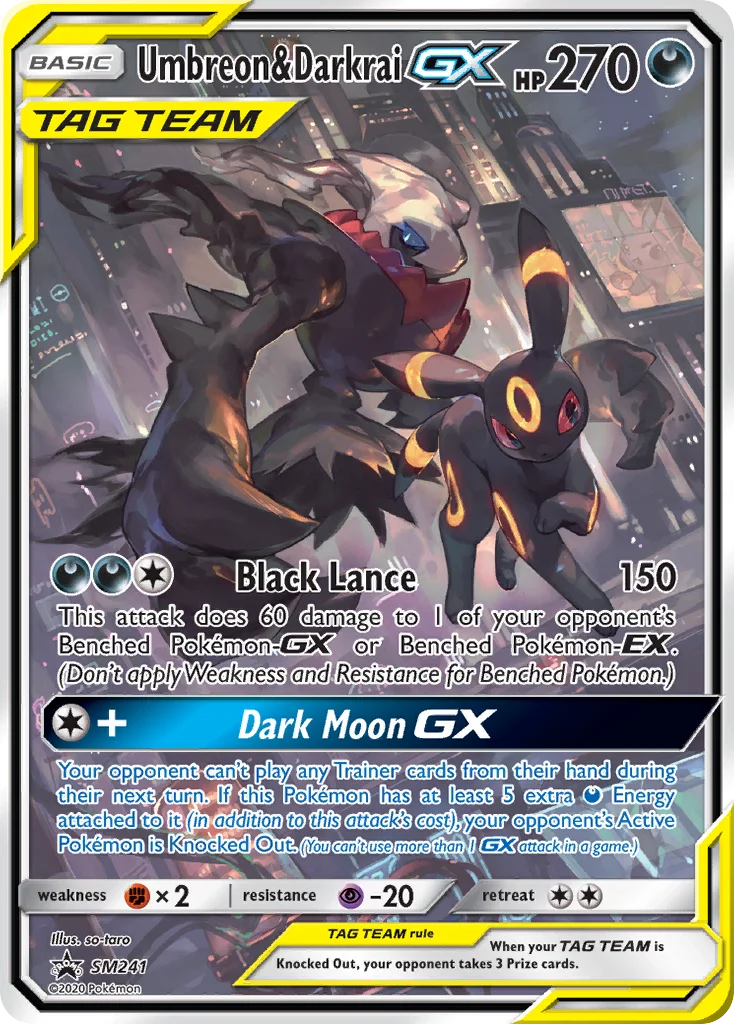 Umbreon & Darkrai-GX · SM Black Star Promos