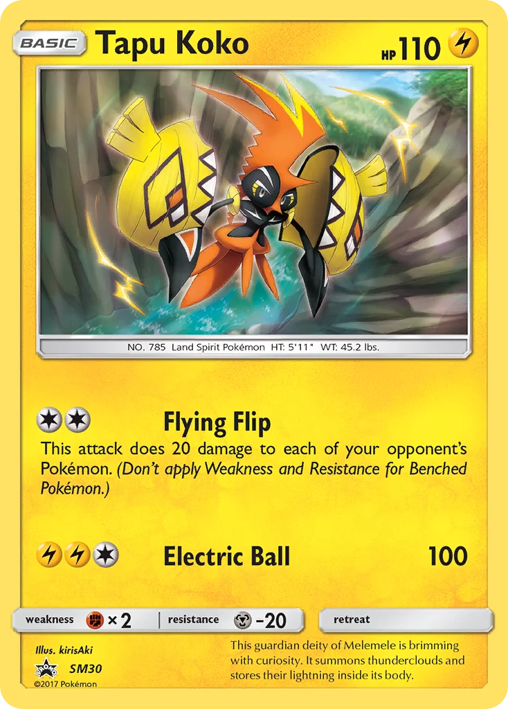 Tapu Koko · SM Black Star Promos