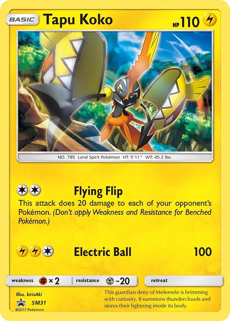 Tapu Koko · SM Black Star Promos