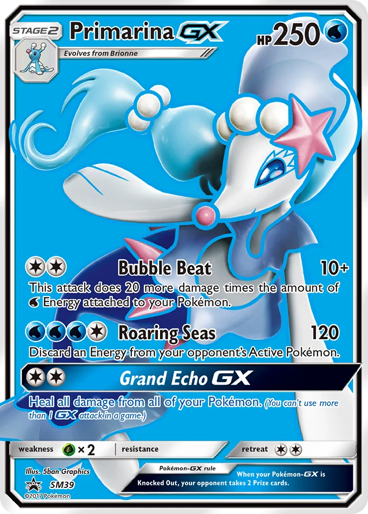 Primarina-GX · SM Black Star Promos