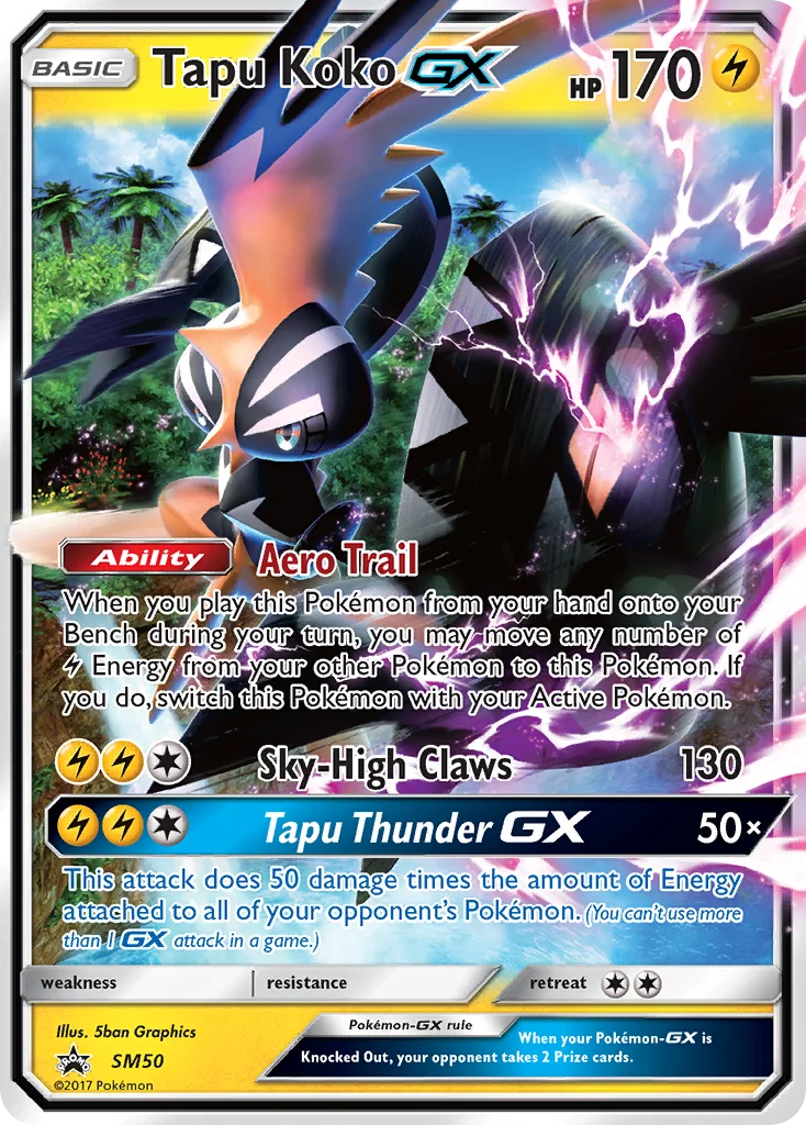 Tapu Koko-GX · SM Black Star Promos