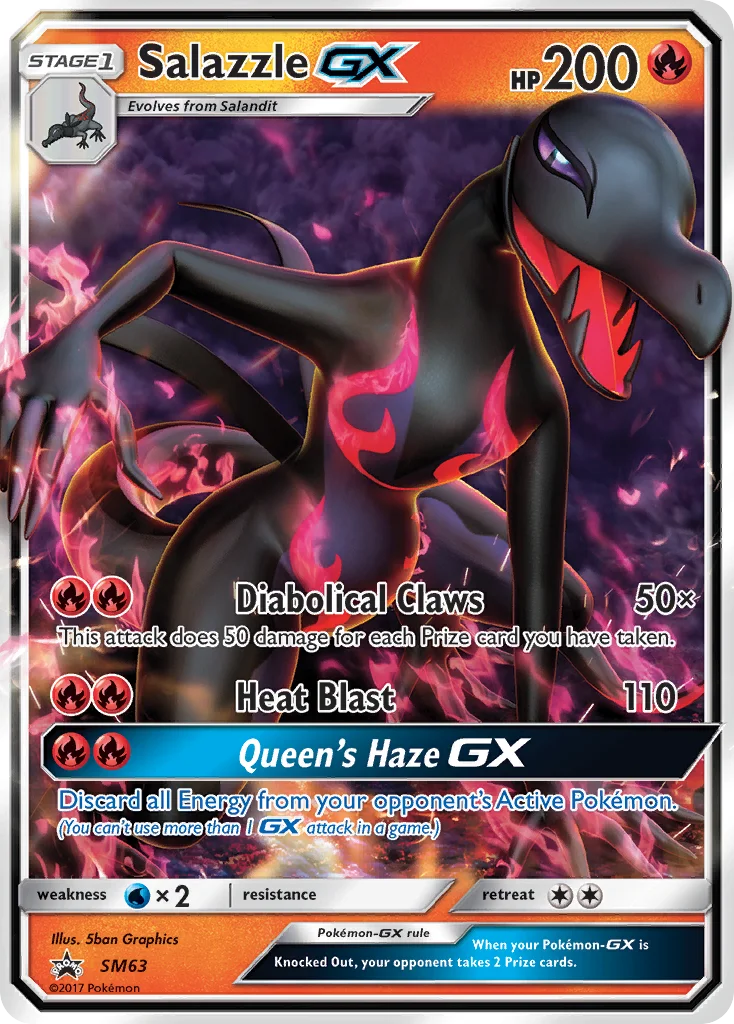 Salazzle-GX · SM Black Star Promos