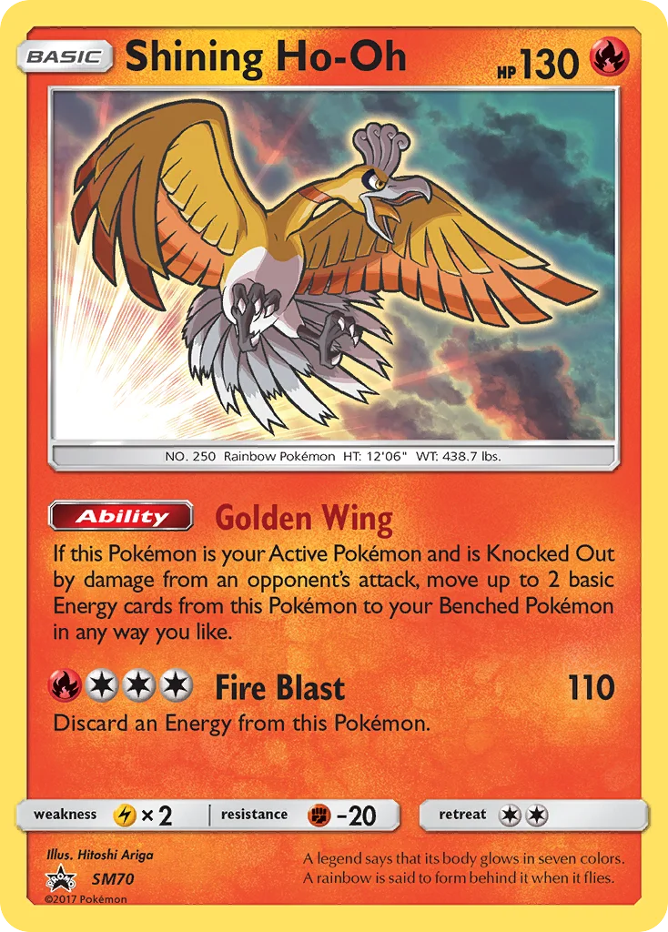 Ho-Oh Luminescente · Sol e Lua Promos