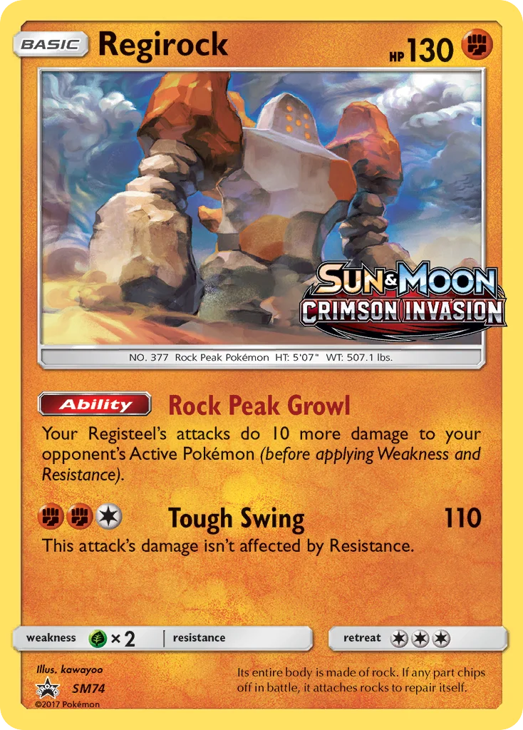 Regirock · SM Black Star Promos