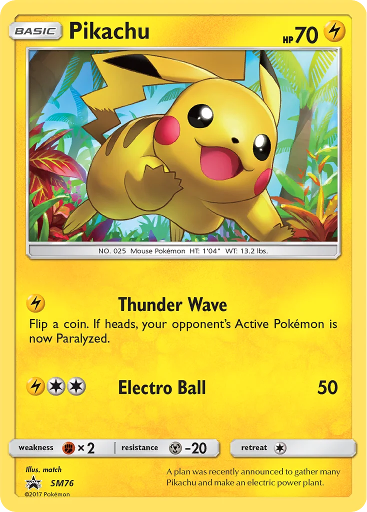 Pikachu · SM Black Star Promos