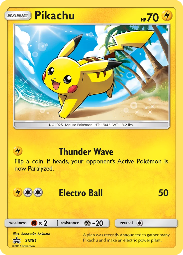 Pikachu · SM Black Star Promos