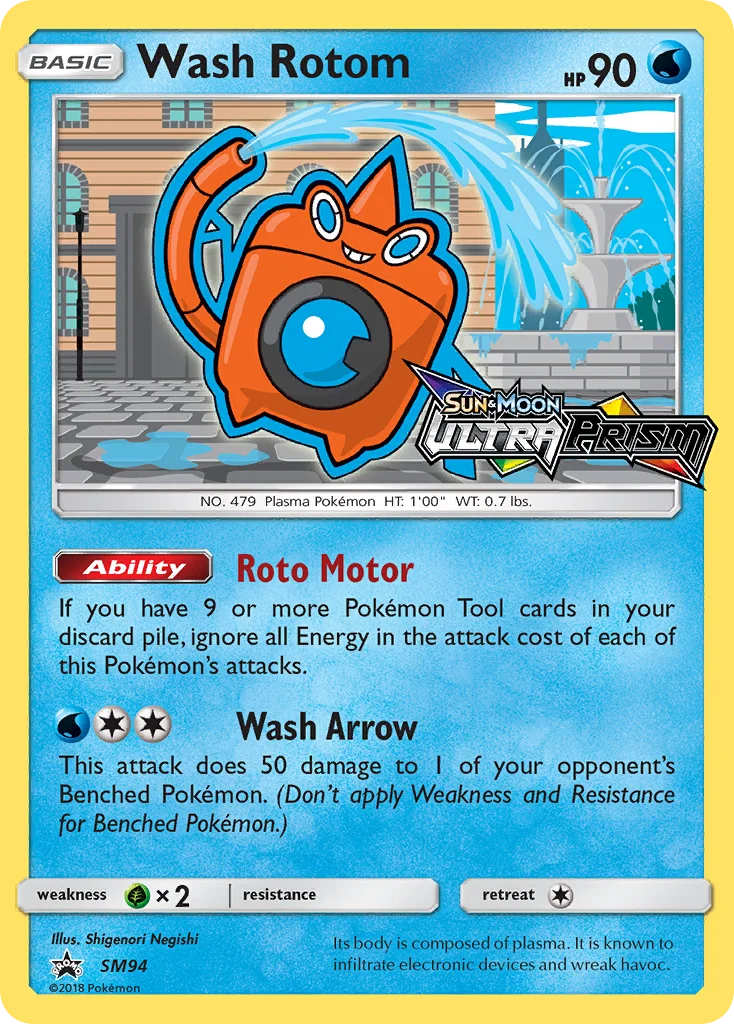 Rotom Lavagem · Sol e Lua Promos