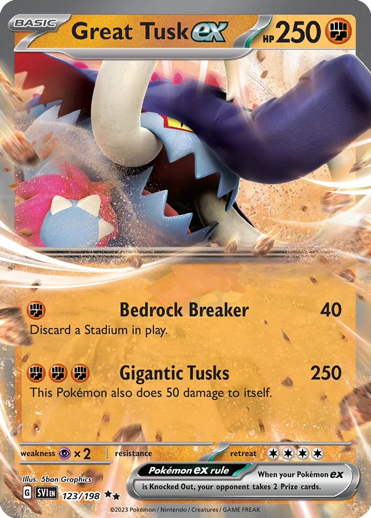 Great Tusk ex · Scarlet & Violet