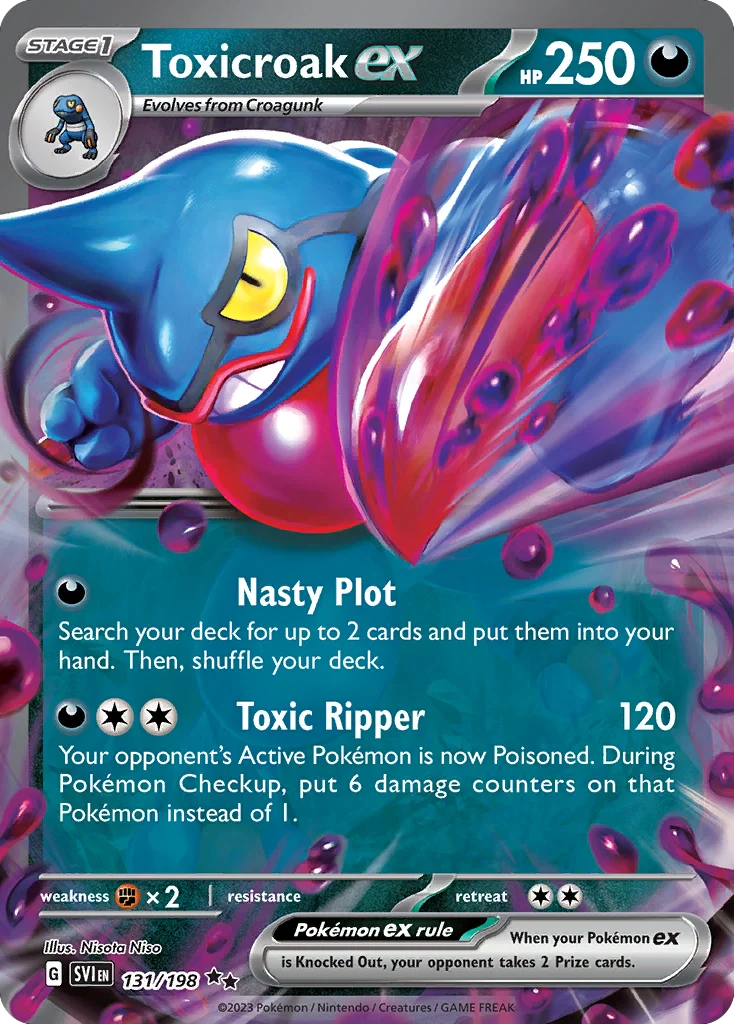 Toxicroak ex · Scarlet & Violet