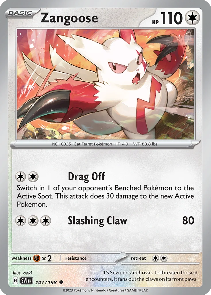 Zangoose · Scarlet & Violet
