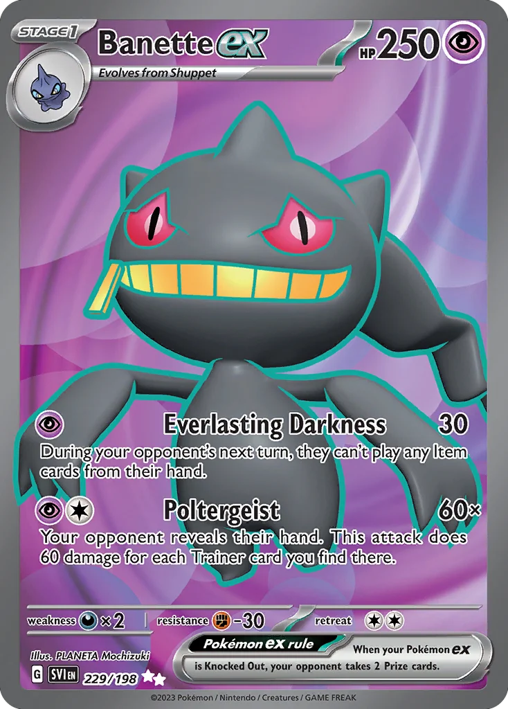 Banette ex · Scarlet & Violet