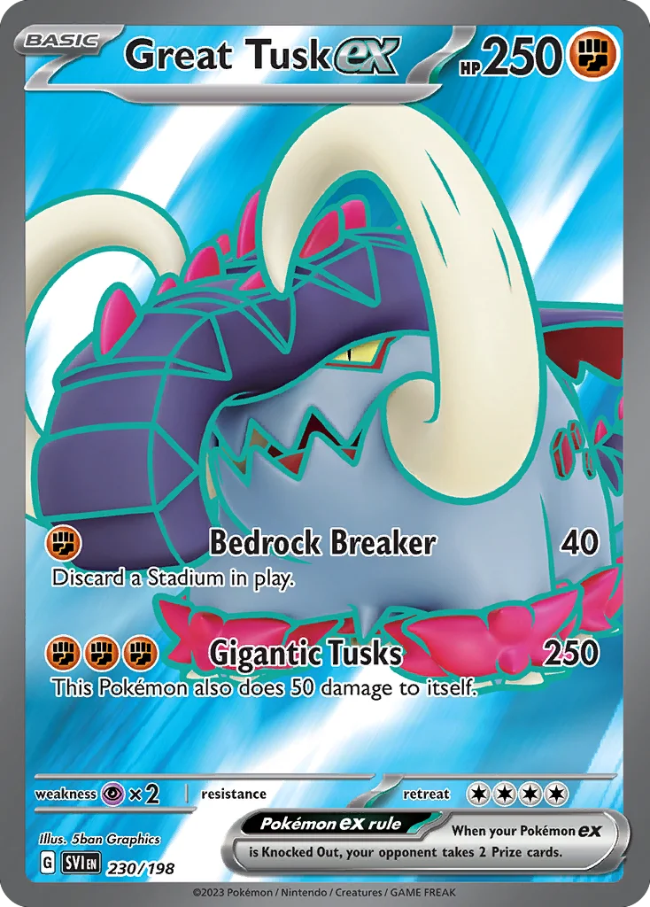 Great Tusk ex · Scarlet & Violet