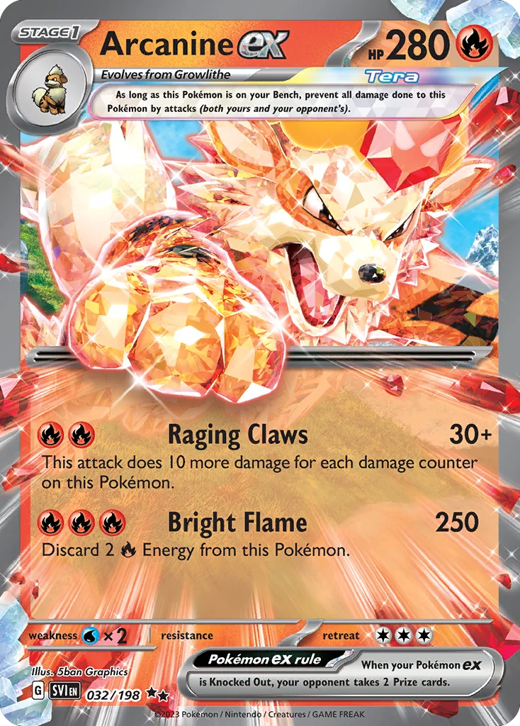 Arcanine ex · Scarlet & Violet