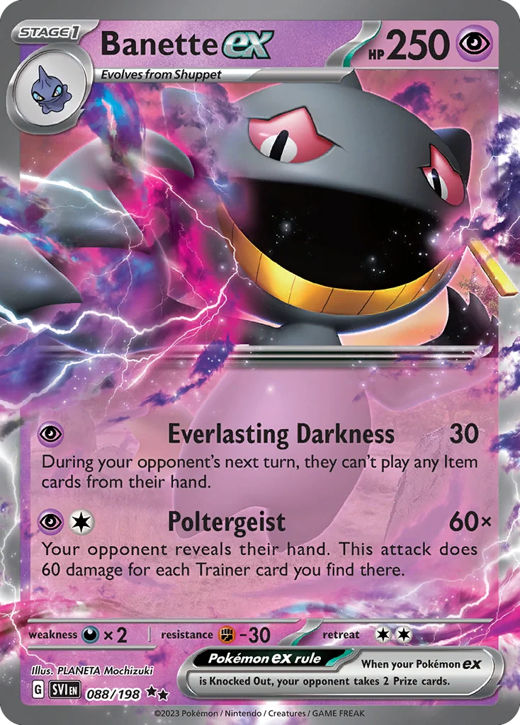 Banette ex · Scarlet & Violet