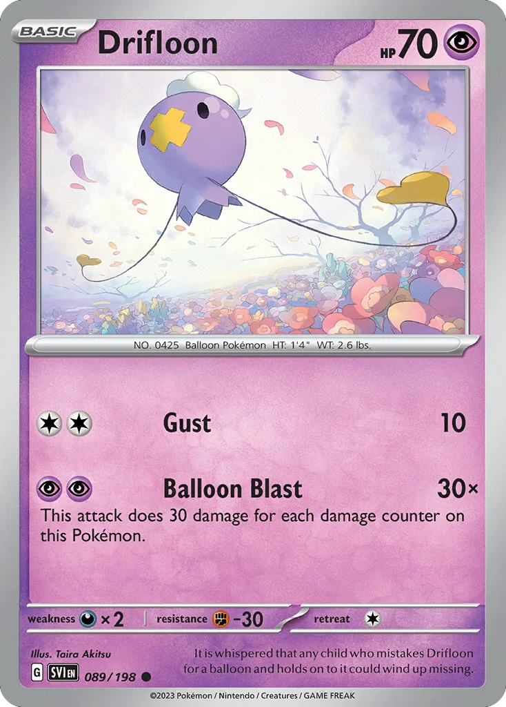Drifloon · Scarlet & Violet