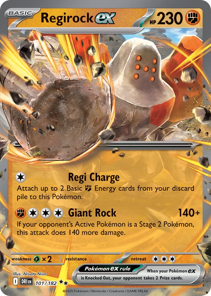 Regirock ex · Destined Rivals