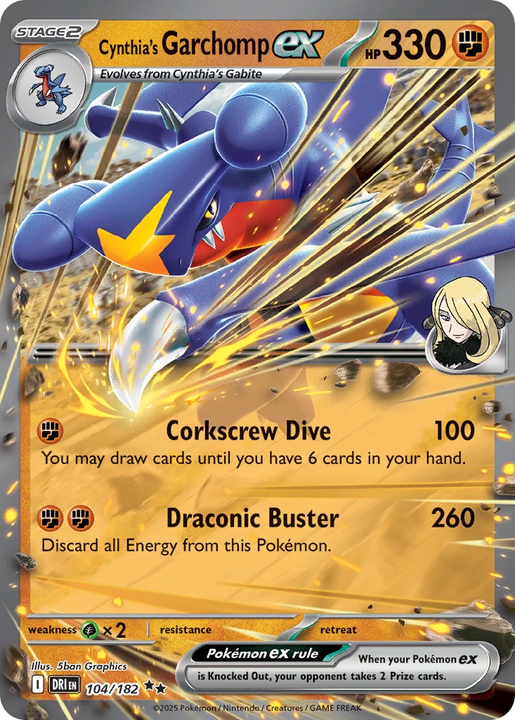Cynthia's Garchomp ex · Destined Rivals