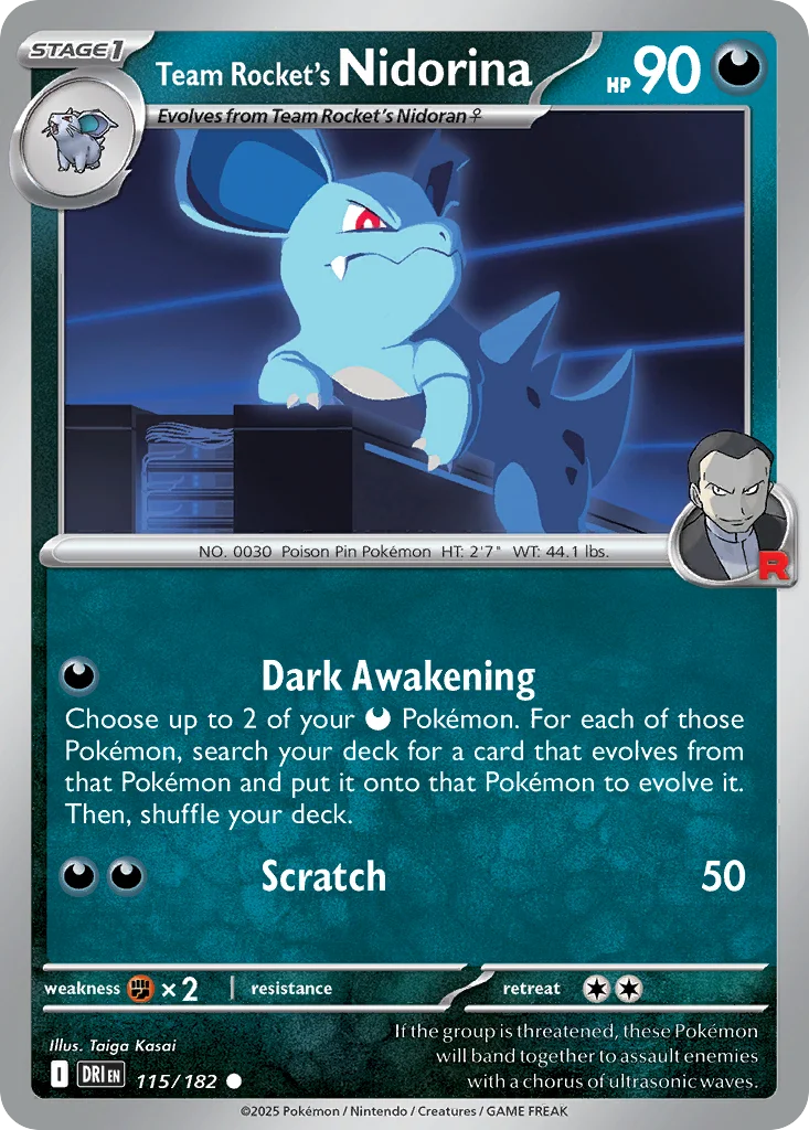 Team Rocket's Nidorina · Destined Rivals