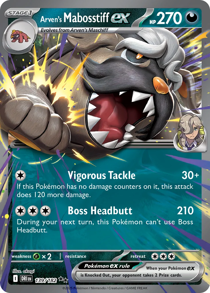 Arven's Mabosstiff ex · Destined Rivals