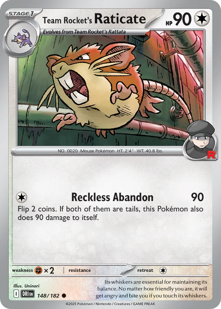 Team Rocket's Raticate · Destined Rivals