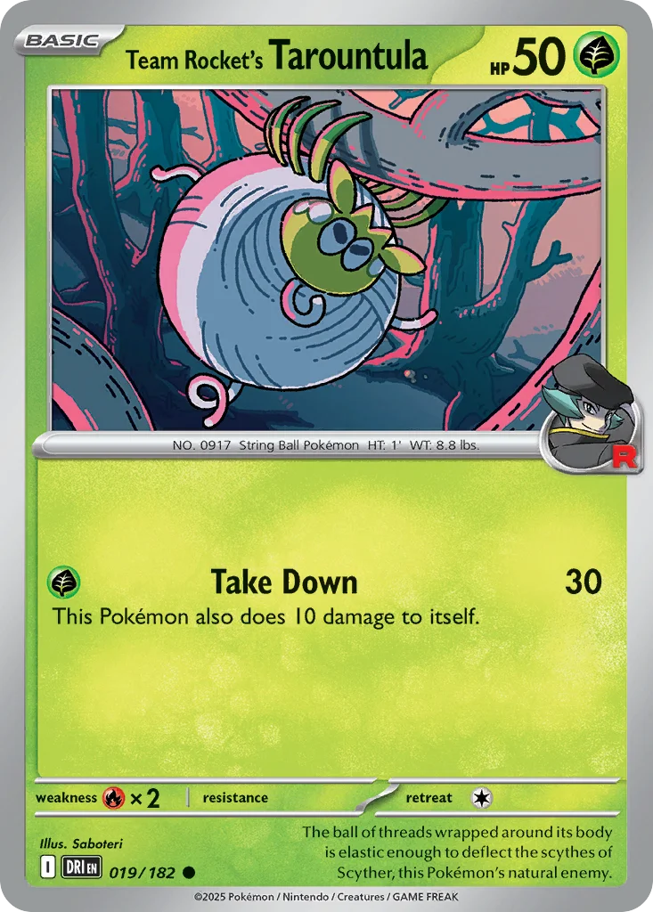 Team Rocket's Tarountula · Destined Rivals