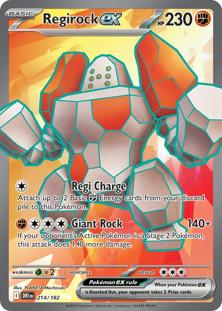 Regirock ex · Destined Rivals