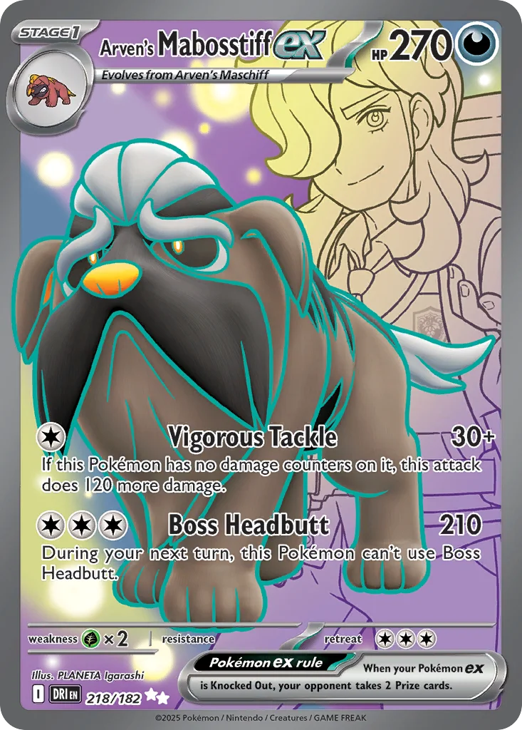 Arven's Mabosstiff ex · Destined Rivals