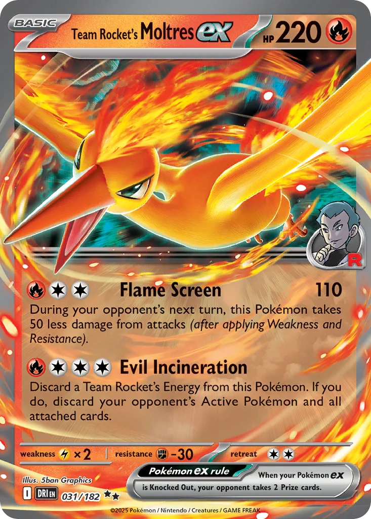 Team Rocket's Moltres ex · Destined Rivals