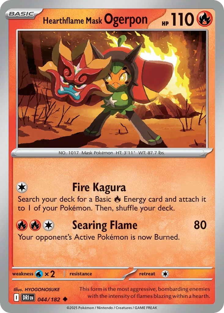 Hearthflame Mask Ogerpon · Destined Rivals