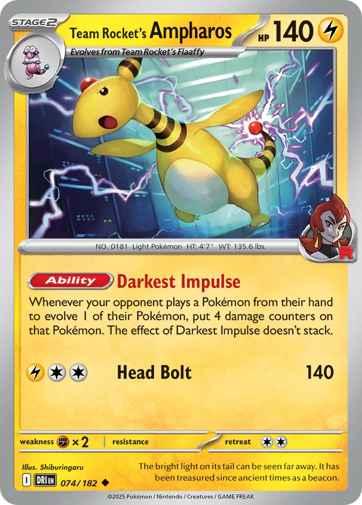 Team Rocket's Ampharos · Destined Rivals