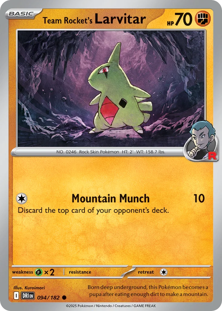 Team Rocket's Larvitar · Destined Rivals