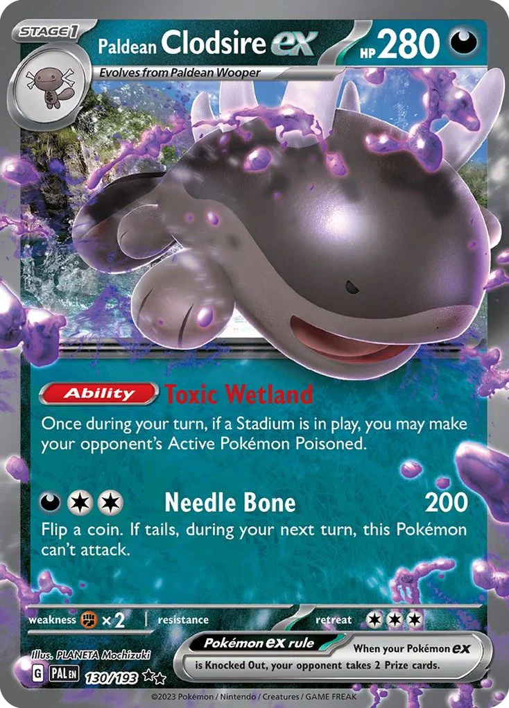 Paldean Clodsire ex · Paldea Evolved