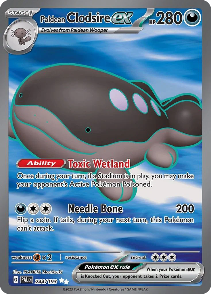 Paldean Clodsire ex · Paldea Evolved