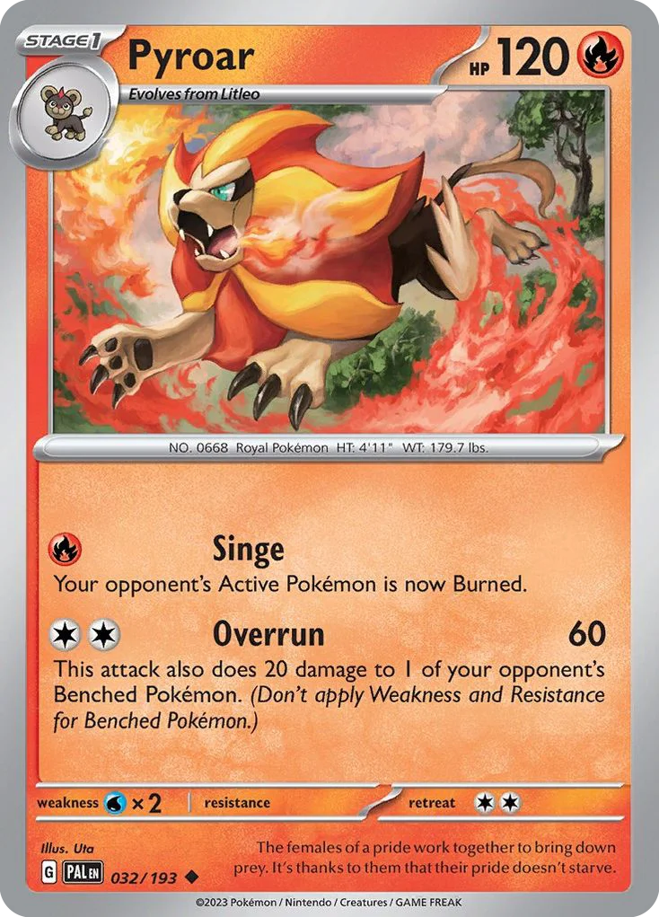 Pyroar · Paldea Evolved