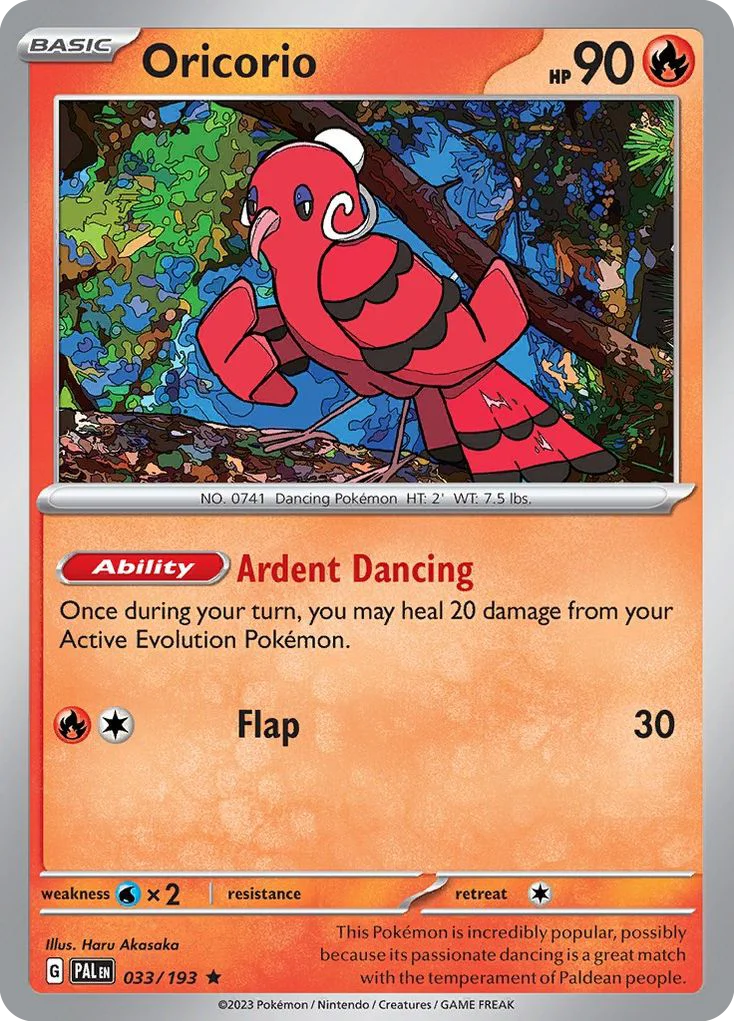 Oricorio · Paldea Evolved