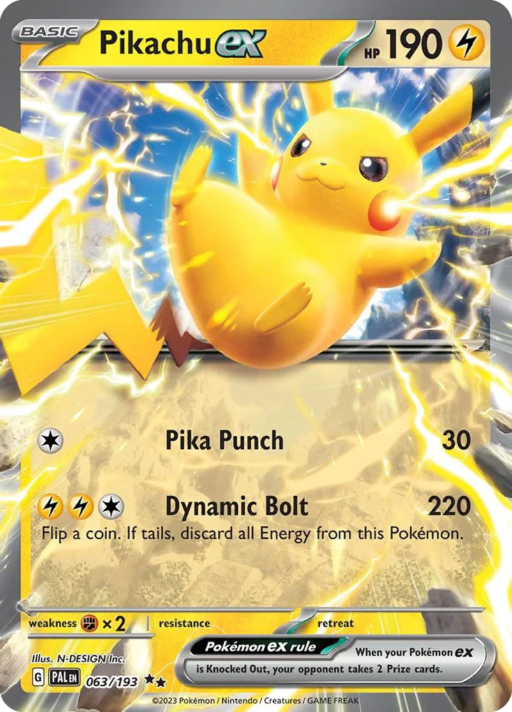 Pikachu ex · Paldea Evolved
