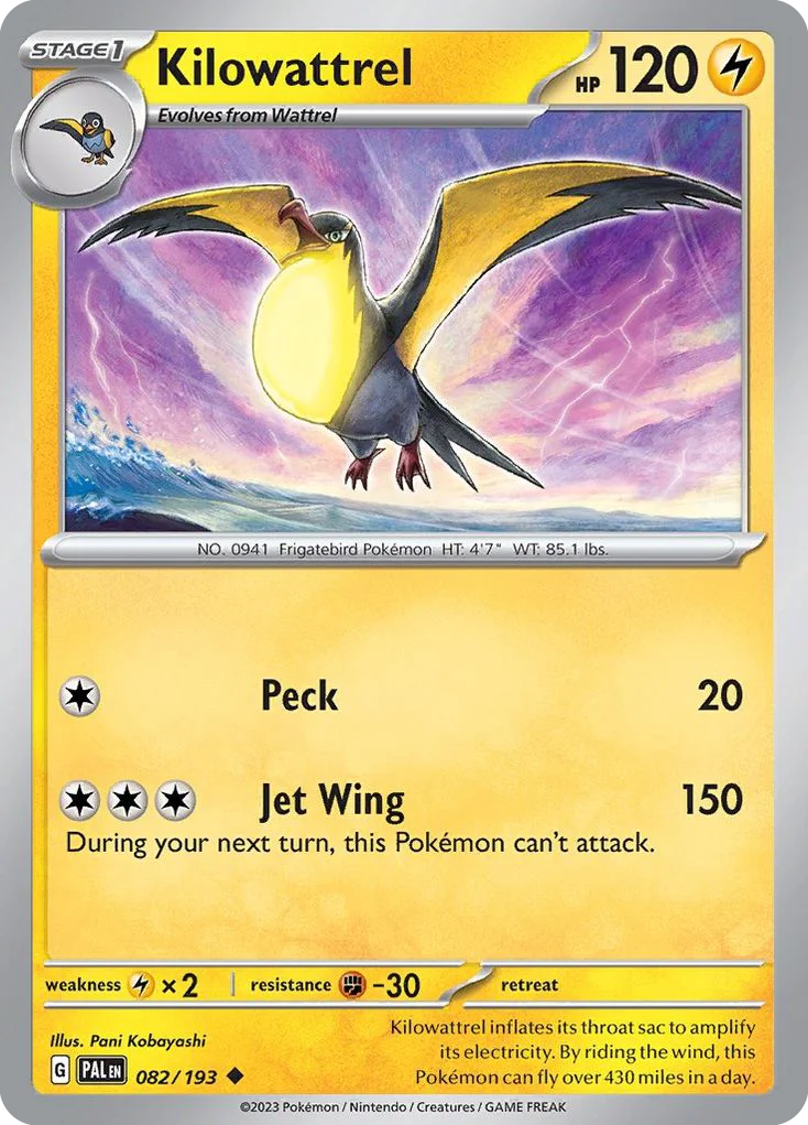 Kilowattrel · Paldea Evolved