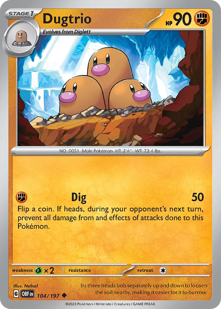 Dugtrio · Obsidian Flames