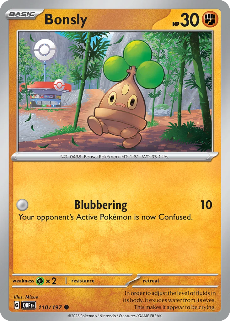 Bonsly · Obsidian Flames