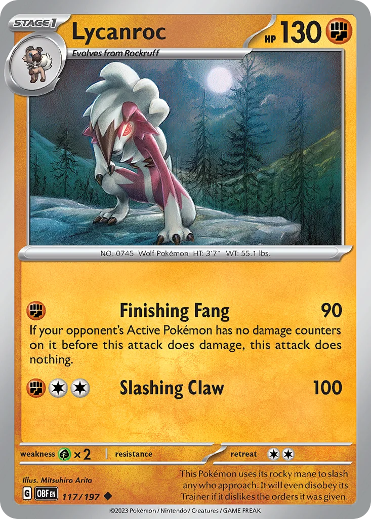Lycanroc · Obsidian Flames