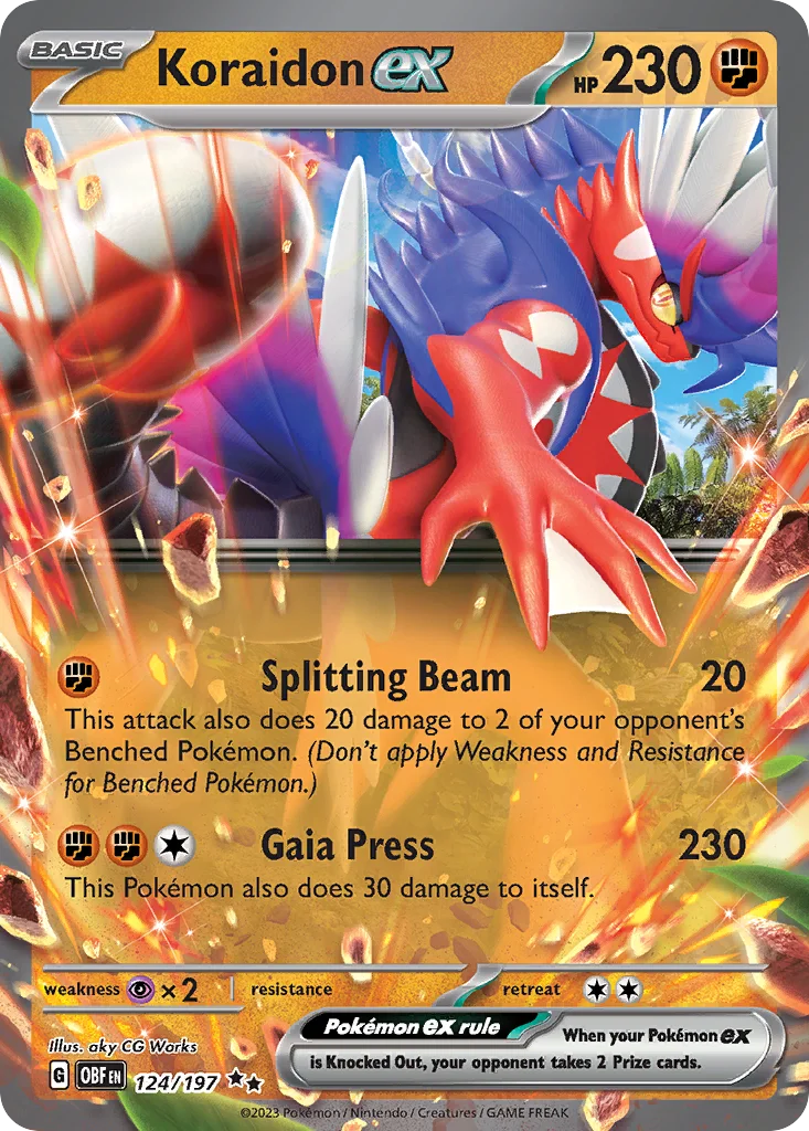 Koraidon ex · Obsidian Flames